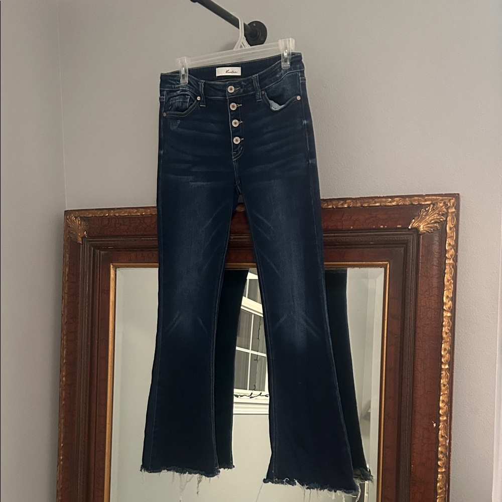 Kancan Dark Blue Flare Jeans 11/29
